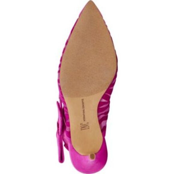 INC Womens Purple Zebra Print Mesh Coletta Toe Stiletto Slip On Slingback 6.5 M - Picture 2 of 4